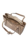 Сумка через плечо GUESS ECO ERICA ELITE TOTE, Light brown/Dark brown - фото 4