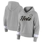 Толстовка с капюшоном Brooklyn Nets Halftime Heather Gray Unbranded - фото