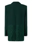 Блейзер с кристаллами PINKO, зеленый - фото 2