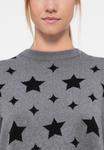 Джемпер Noisy May SHYLA O-NECK, Charcoal Gray Pattern:Black Stars/Grey - фото 6
