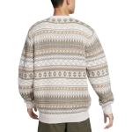 Свитер life fair isle swoosh jumper 'beige' Nike, коричневый - фото 2