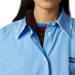 MIU MIU SS25 Рубашка Women's Sapphire Blue - фото 6
