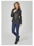 Кожаная куртка 7eleven, черный - фото 4