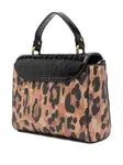 Сумка-тоут с леопардовым принтом Just Cavalli, черный - фото 3