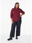 Свитер Zizzi Cavilma, бордовый - фото 7