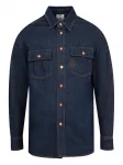 Джинсовая рубашка с монограммой CASABLANCA, синий - фото