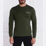 Классический крой с длинным рукавом Ea7, хаки - фото