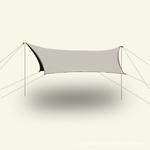 Yjhome Hengluda большой навес с ромбом для улицы, 300D виниловая решетка, полное затемнение цвета слоновой кости, белый 450*550 - фото