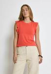 Топ TEMPERENCE RUFFLE PEPPERCORN, оранжевый - фото