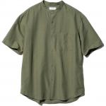 UNIQLO Рубашка унисекс темно-оливковая - фото