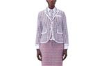 Куртка Check Pattern Buttoned Tweed Jacket THOM BROWNE, мультиколор - фото 3