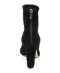 Замшевые эластичные ботинки, модель A75281 Sergio Rossi, черный - фото 4