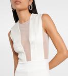 Свадебный расклешенный комбинезон soho Galvan, белый - фото 4