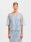 SELECTED Топ в пастельно-голубом цвете - фото 2