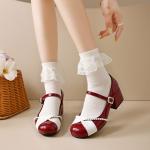 Medd Туфли Mary Jane женские красные - фото 5