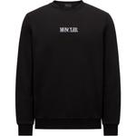 Свитшот с маленьким логотипом Moncler, черный - фото