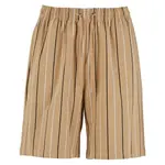 Шорты Urban Classics Printed Pinstripe, бежевый - фото 3