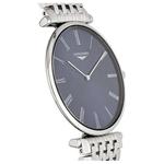 Женские часы с кварцевым механизмом 37 мм синий циферблат LONGINES - фото 4