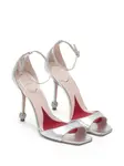 Босоножки с кристаллами Roger Vivier, серебяный - фото 2