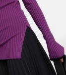 Шерстяной свитер в рубчик PLAN C, розовый - фото 4