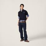 Шерстяная трикотажная рубашка Miu Miu, синий - фото 2