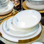 Yichen, набор посуды, фарфор костяной фарфор, круглый, 56 предметов - фото 6