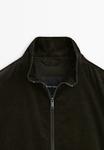 Куртка Massimo Dutti HIGH NECK CORDUROY, Dark Brown - фото 8