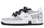 Кроссовки Nike Air Force 1 Skateboard Shoes Men Low-Top Black White Gray - фото