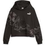 Kapuzensweat power cat marbleized Puma, черный - фото