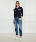 Толстовка Guess Jeans Regular Fit с молнией, синий - фото 2