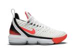 Кроссовки Nike LeBron 16 'Air Tech Challenge Hot Lava White', белый - фото