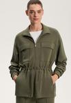 Толстовка OYSHO SOFT TOUCH WITH POCKETS LONG, Khaki - фото 6