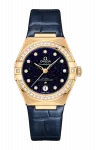 Часы Omega Constellation co‑axial master chronometer из желтого золота с бриллиантами 29 мм - фото