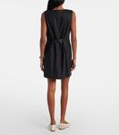 Льняное мини-платье Emma Posse, черный - фото 3