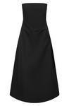 Коктейльное платье Kennedy без бретелей черное STAUD - фото 4