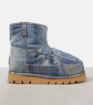 Ботинки Batter с подкладкой из овчины Acne Studios, Multi Blue - фото 5