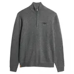 Свитер Superdry Essential Embroidered half zip, серый - фото 2