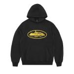 Худи Corteiz Alcatraz Hoodie V2, Black/Yellow - фото