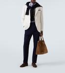 Хлопковые зауженные брюки Dunhill, House Navy - фото 2