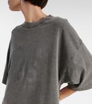 Мини-платье из хлопка с логотипом Ennie Acne Studios, Anthracite/Black - фото 4