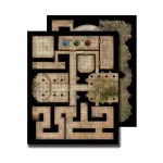 Флип-мат - Древнее подземелье, GameMastery - Flip-Mats - Crypts, Dungeons & Underground Locales - фото