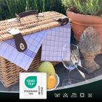 Чайные полотенца набор  Zollner, синий - фото 3