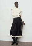 Юбка Mango Pleated skirt, Black/White/Black - фото 2