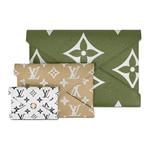 Почемонограмма Кожаный Киригами Крупный Хаки Зеленый LOUIS VUITTON - фото