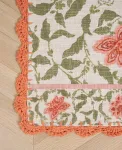 Хлопковый коврик-дорожка с кружевной каймой, 66 см x 114 см Laura Ashley, Pale Poppy - фото 5