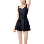 LiNing Платье-комбинация с боксерскими шортами для плавания Женское черное - фото 3