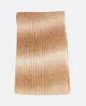 Прямоугольный шарф из шерсти с эффектом омбре Kbas, песочный - фото