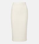 Букле юбка-карандаш Roland Mouret, кремовый - фото