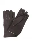 Замшевые перчатки Eleventy, коричневый - фото 2