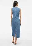 Платье VILA VINONA MIDI, Medium Blue Denim/Blue Denim - фото 3